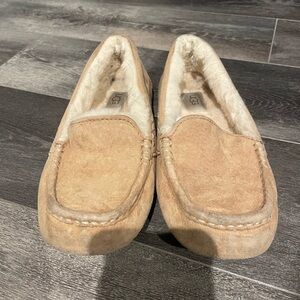 UGG Tan Suede Slippers